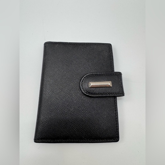 Jacobson’s Black Leather Card Holder Italy - Picture 1 of 4